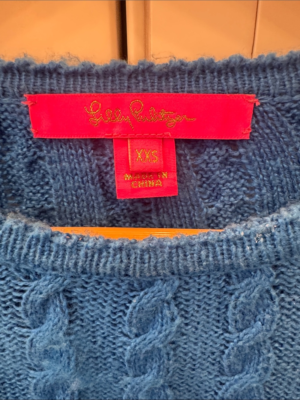 Lilly Pulitzer Electric Blue Pom-Pom Crew Sweater - Picture 3 of 3